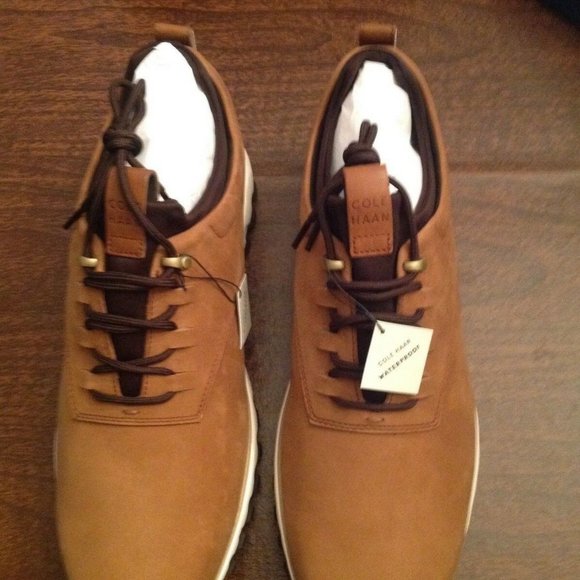 Cole Haan Men\'s GrandExplore All-Terrain Waterproof Brown Nubuck Oxford Shoes main image 9